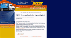 Desktop Screenshot of heapscontainerservice.com